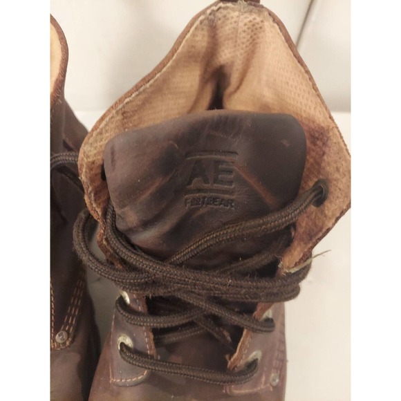 American Eagle Chukka Boots Mens 12 Brown Leather Combat Hiking Work 4000 main image 4